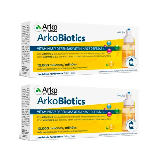 Arkopharma Arkobiotics Vitamines et Défenses Adultes, 2x7 unidoses