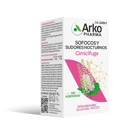 Arkopharma Arkocápsulas Actée à grappes noires, 60 gélules