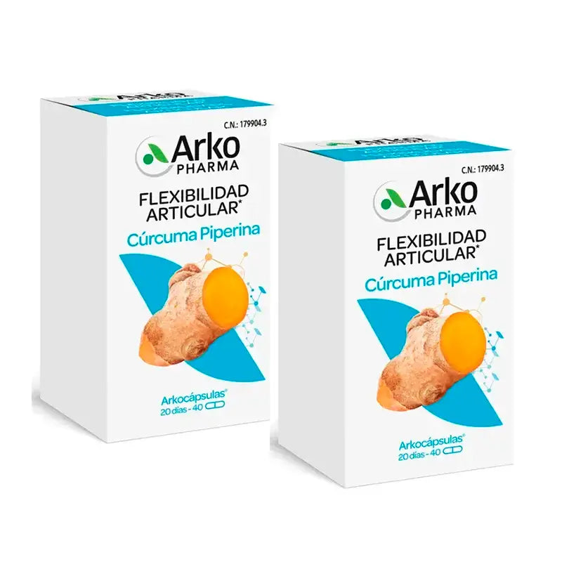 Arkopharma Arkocápsulas Curcuma Bio, 2x40 gélules