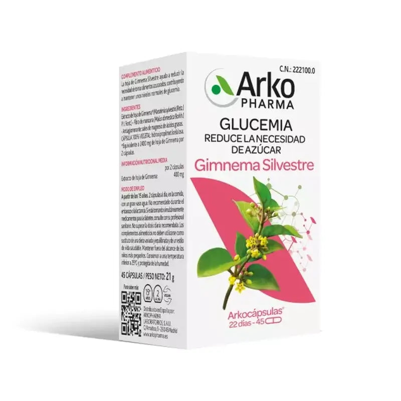 Arkopharma Arkocápsulas Gymnema Silvestre, 45 gélules