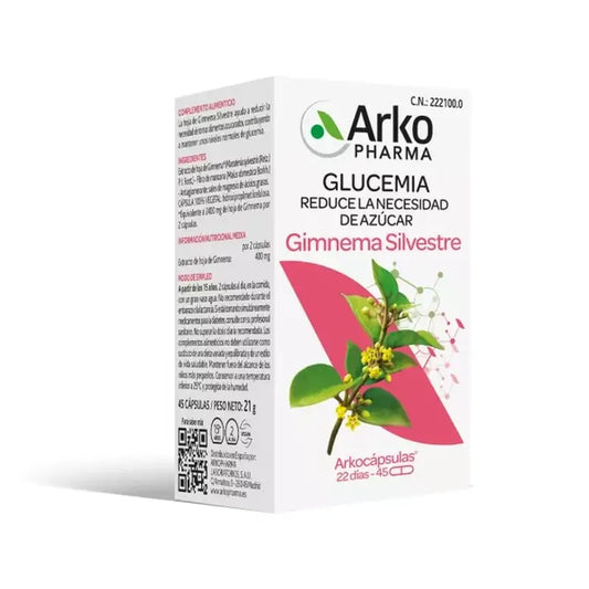 Arkopharma Arkocápsulas Gymnema Silvestre, 45 gélules
