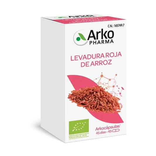 Arkopharma Arkocápsulas Levure de Riz Rouge, 45 gélules bio