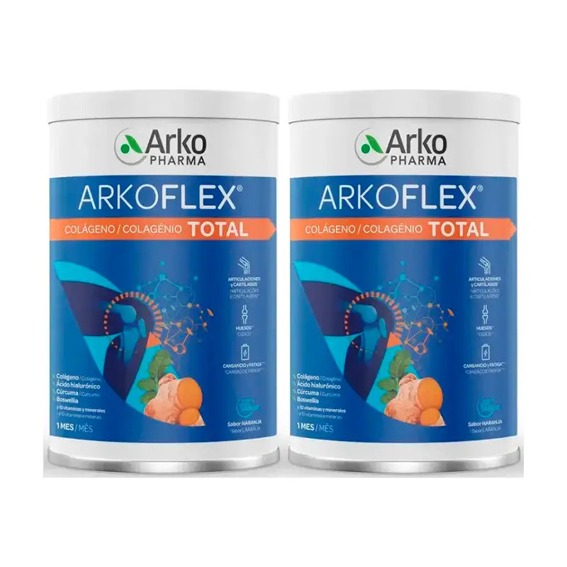 Arkopharma Arkoflex Collagène Total Goût Orange, 2X390g