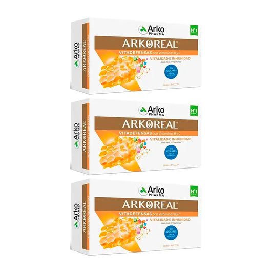 Arkopharma Arkoreal Gelée Royale Vitadefensas, 3X20 ampoules