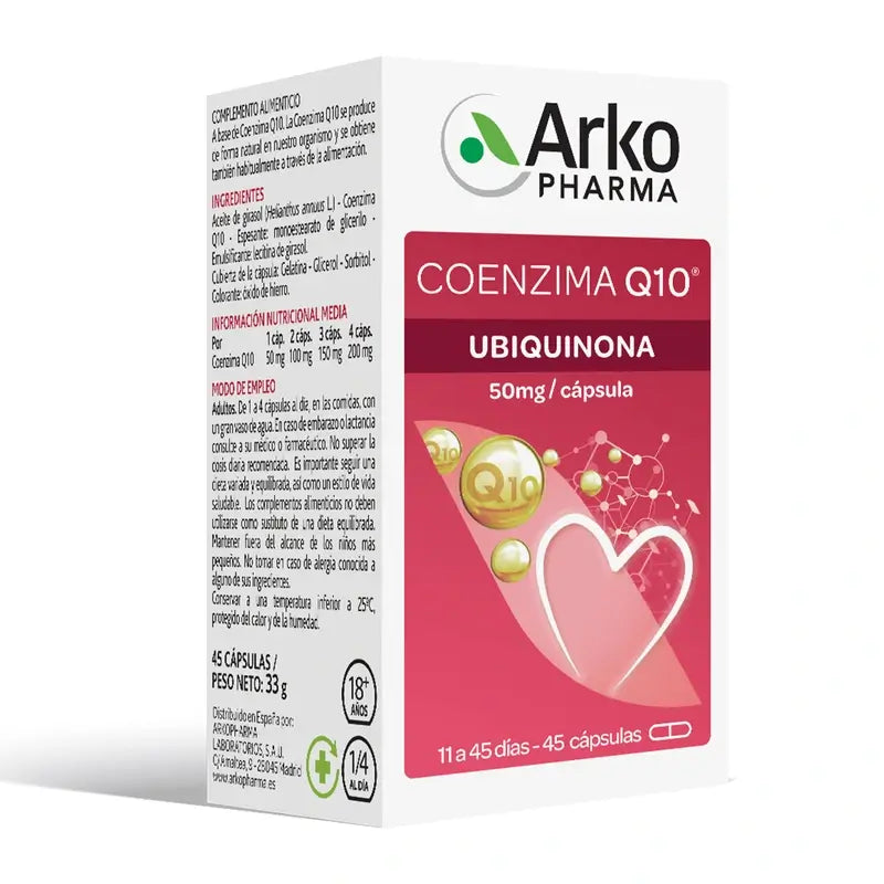 Arkopharma Arkovital Coenzyme Q10, 45 gélules