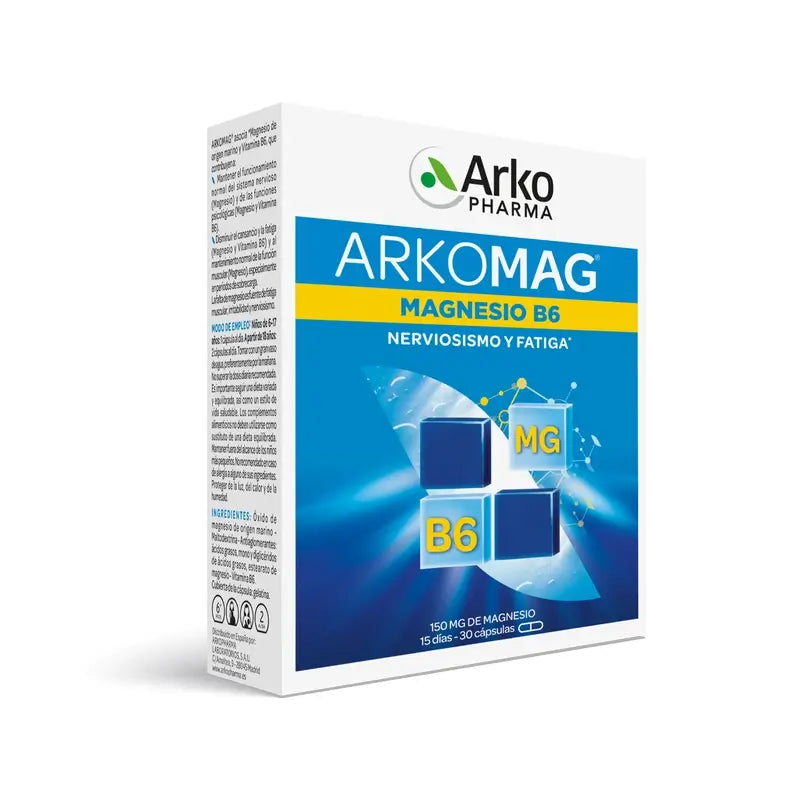 Arkopharma Arkomag Magnésium, 30 gélules