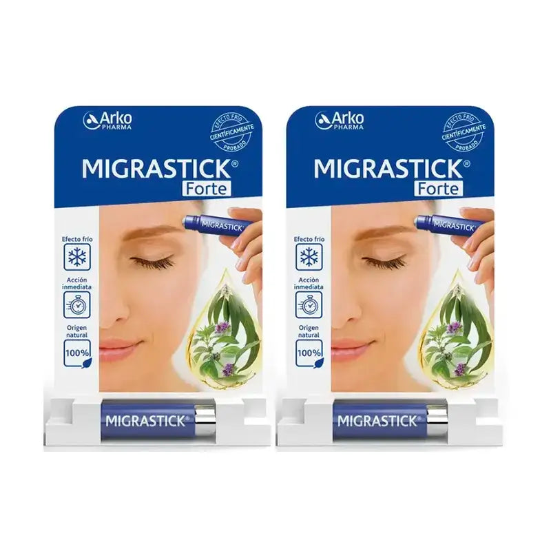 Arkopharma Migrastick Forte Roll-On Maux de Tête, 2X3Ml