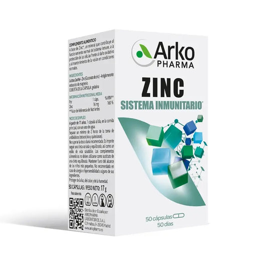 Arkopharma Zinc, 50 gélules