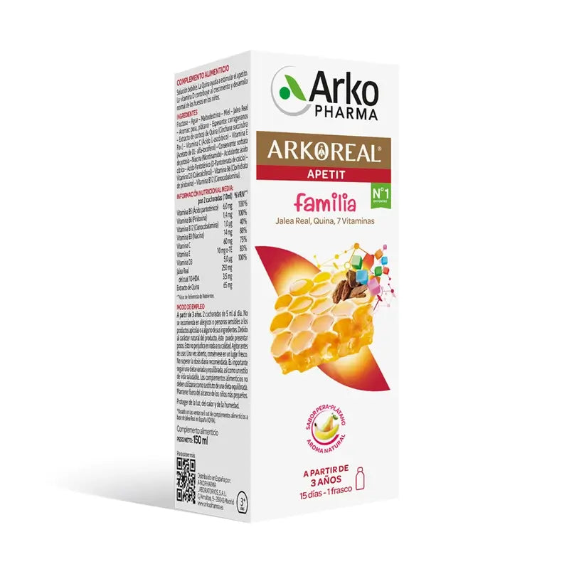 Arkopharma Arkoreal Gelée Royale Sirop Apetit Junior, 150 ml