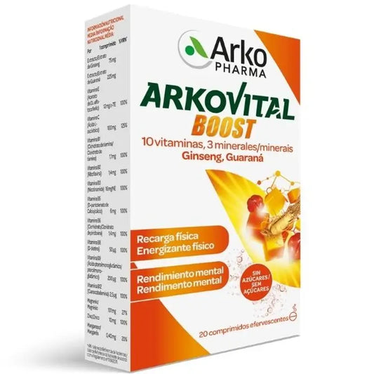 Arkovital Boost effervescentes, 20 comprimés