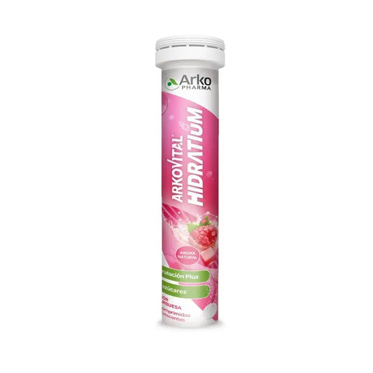 Arkovital Hidratium, saveur framboise - Effervescent, 24 unités