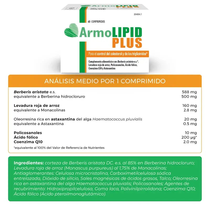 Armolipid Plus Cholestérol, 2 x 60 comprimés