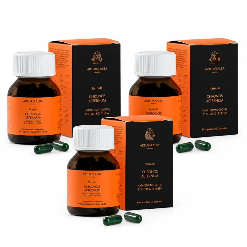Arturo Alba Chronos Aeternum, 60 gélules, lot de 3