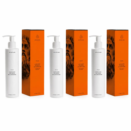 Arturo Alba, nettoyant moussant régénérant, 200 ml, lot de 3