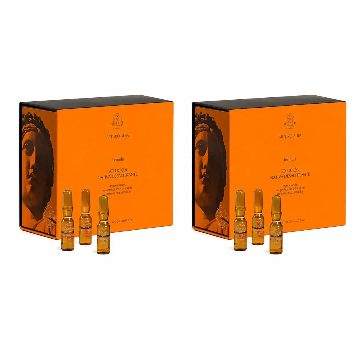 Arturo Alba Formula Solucion Nativa Désaltérante, 20 ampoules de 1 ml, lot de 2
