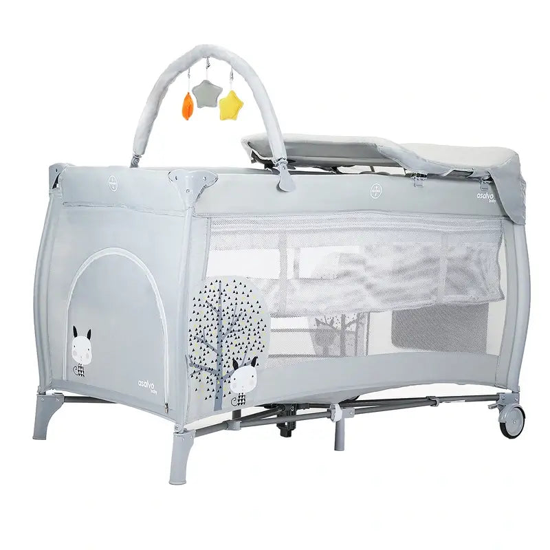 Asalvo Travel Crib Complete Nordic Travel Cot 18