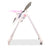Chaise haute à roulettes Asalvo Pink Bunny