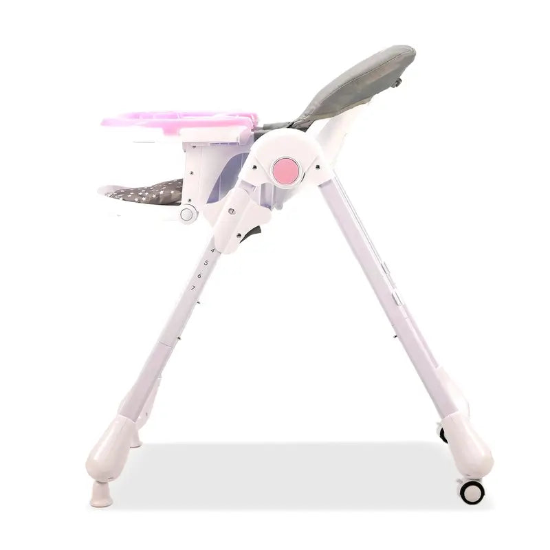 Chaise haute à roulettes Asalvo Pink Bunny