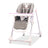 Chaise haute à roulettes Asalvo Pink Bunny