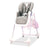 Chaise haute à roulettes Asalvo Pink Bunny