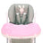 Chaise haute à roulettes Asalvo Pink Bunny