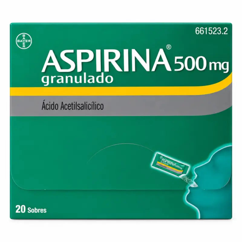 Aspirine 500 mg granulés oraux, 20 sachets