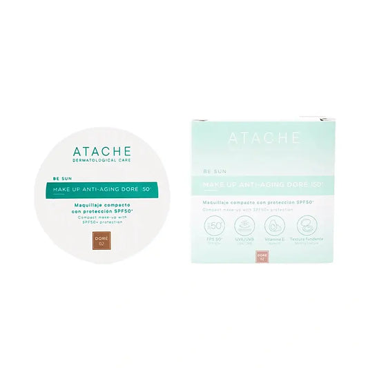 Atache Be Sun Make Up Anti-Âge SPF 50+ Doré, 12 g