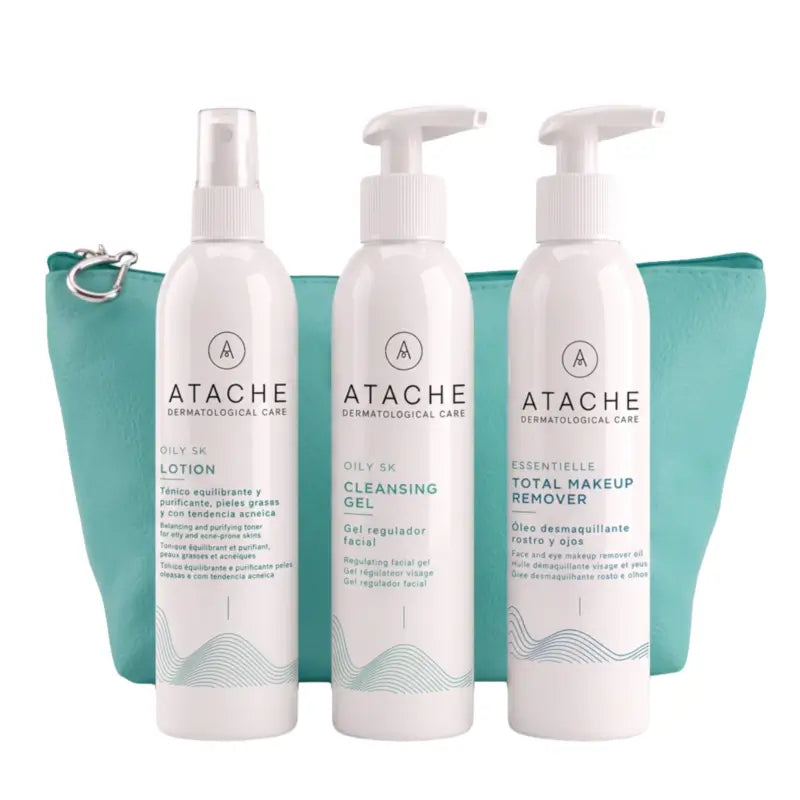 Atache Promo Trousse de Toilette Anti-Acné Démaquillant+Gel+Tonique