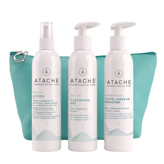 Atache Promo Trousse de Toilette Anti-Acné Démaquillant+Gel+Tonique