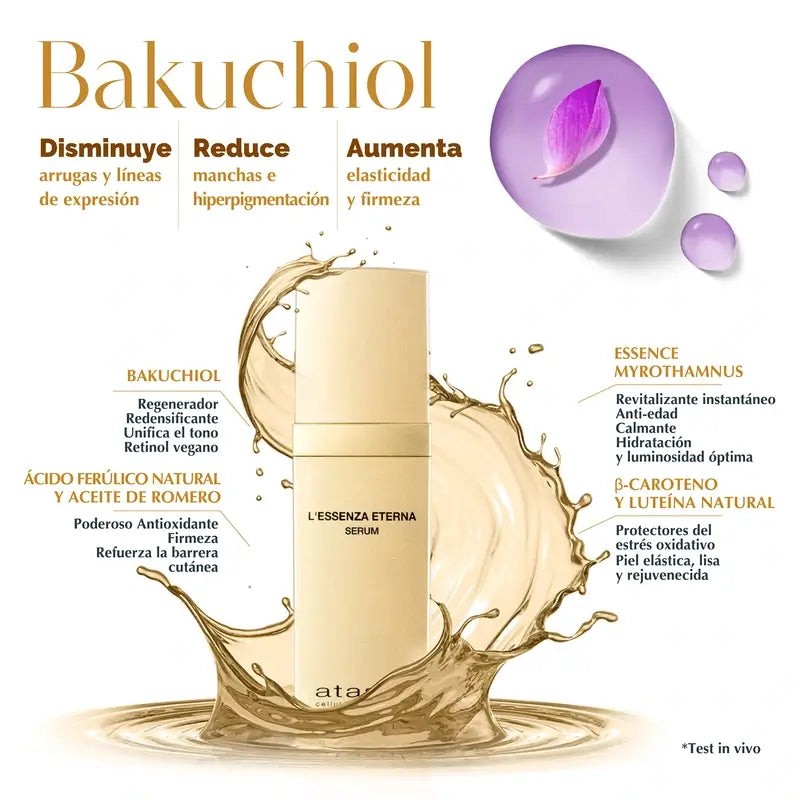 Atashi L'Essenza Eterna Sérum anti-âge Bakuchiol Ferulic 30Ml