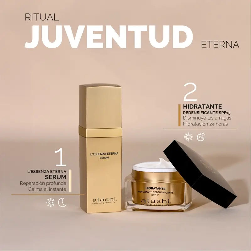 Trousse de toilette Atashi Ritual Eternal Youth Sérum anti-âge Crème hydratante redensifiante, 80 ml