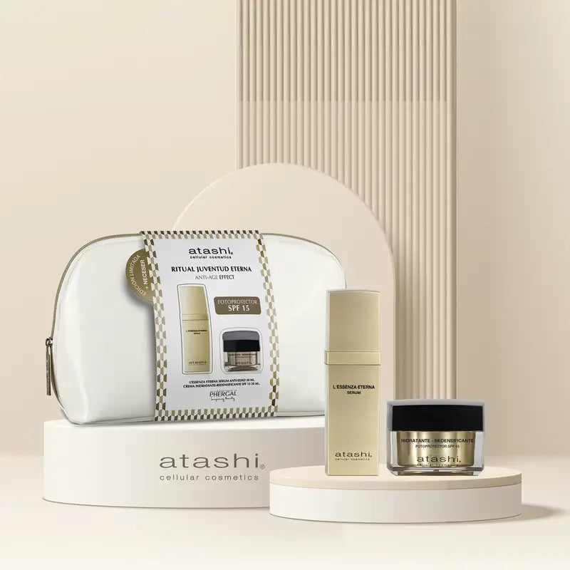 Trousse de toilette Atashi Ritual Eternal Youth Sérum anti-âge Crème hydratante redensifiante, 80 ml