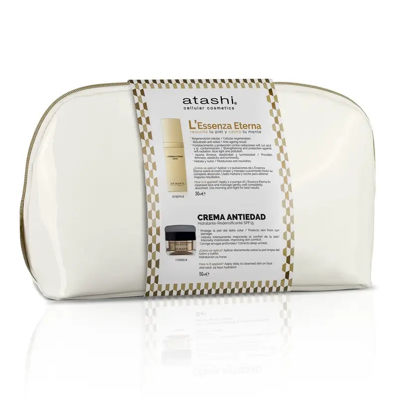 Trousse de toilette Atashi Ritual Eternal Youth Sérum anti-âge Crème hydratante redensifiante, 80 ml