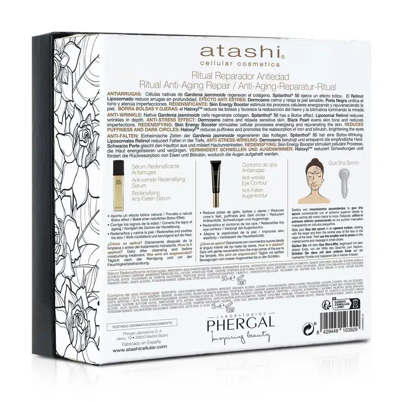 Atashi Sérum Redensifiant Anti-Age + Coffre Contour des Yeux Anti-Rides