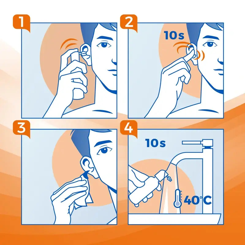 Solution de nettoyage des oreilles Audispray Junior 15 ml