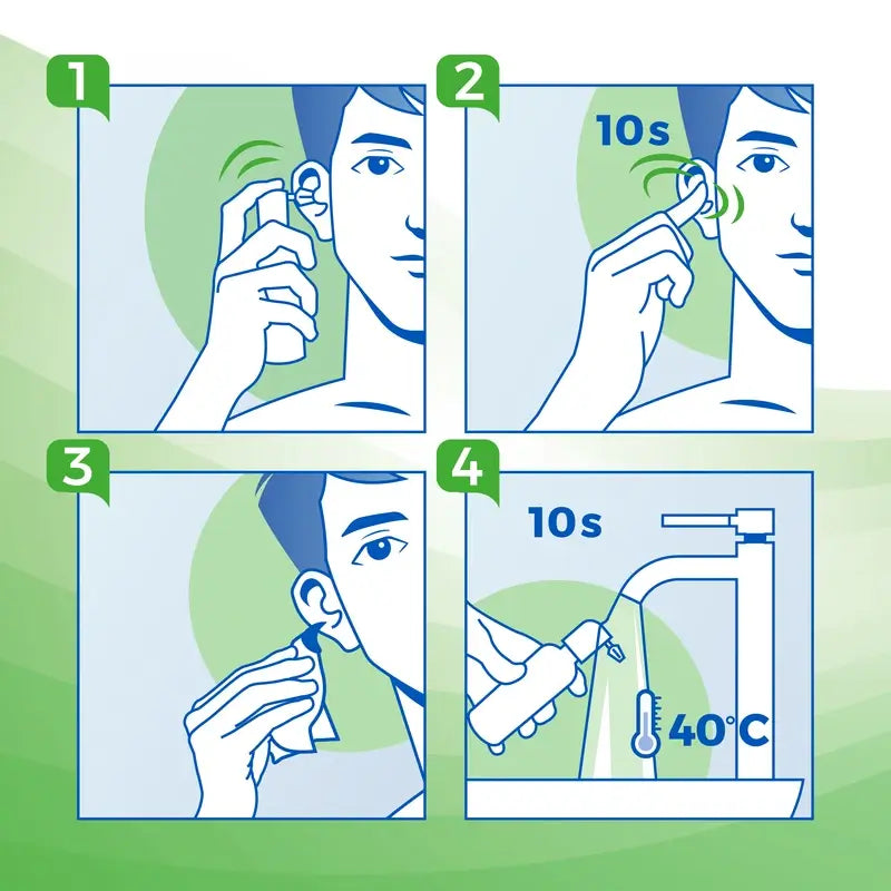 Solution de nettoyage des oreilles Audispray 50 ml