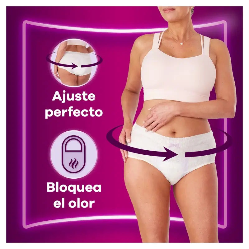 Ausonia Discreet Boutique Culotte d'Incontinence Beige Taille Plus M, 9 Culottes