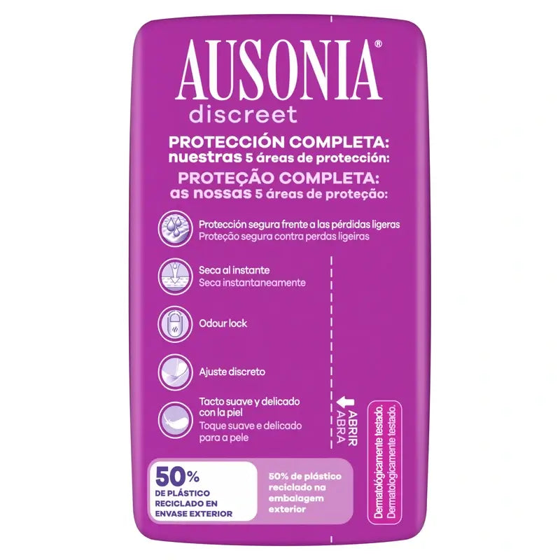 Ausonia Discreet Day & Night Ultra Urine Loss Pads, 12 unités