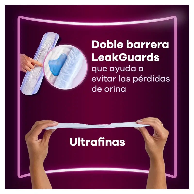 Ausonia Discreet Maxi Nighttime Urine Loss Pads, 12 unités