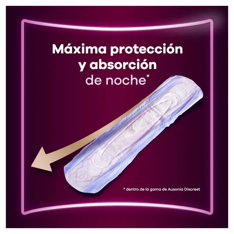 Ausonia Discreet Maxi Nighttime Urine Loss Pads, 12 unités