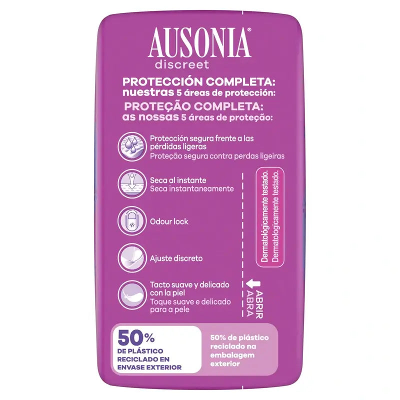 Ausonia Discreet Maxi Pads pour les fuites urinaires, 10 unités