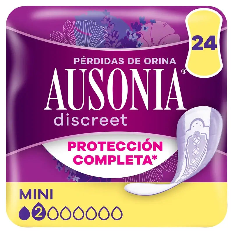 Ausonia Discreet Mini Urine Loss Pads, 24 unités