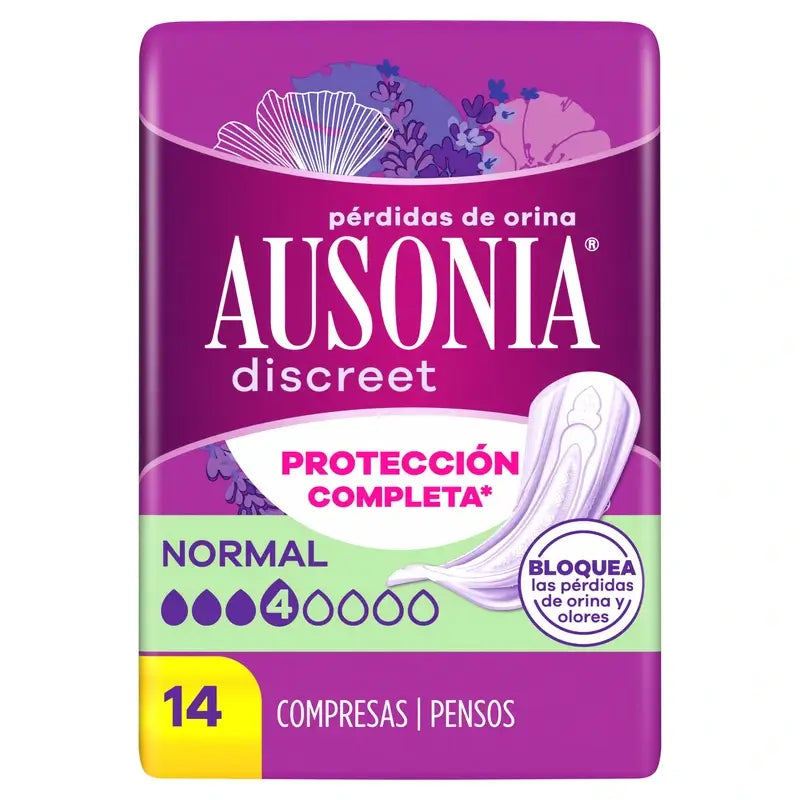 Ausonia Discreet Pads pour les fuites urinaires normales, 14 unités