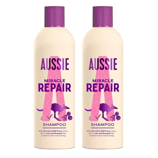 Aussie Repair Miracle Shampoo, Pack 2 x 300 ml