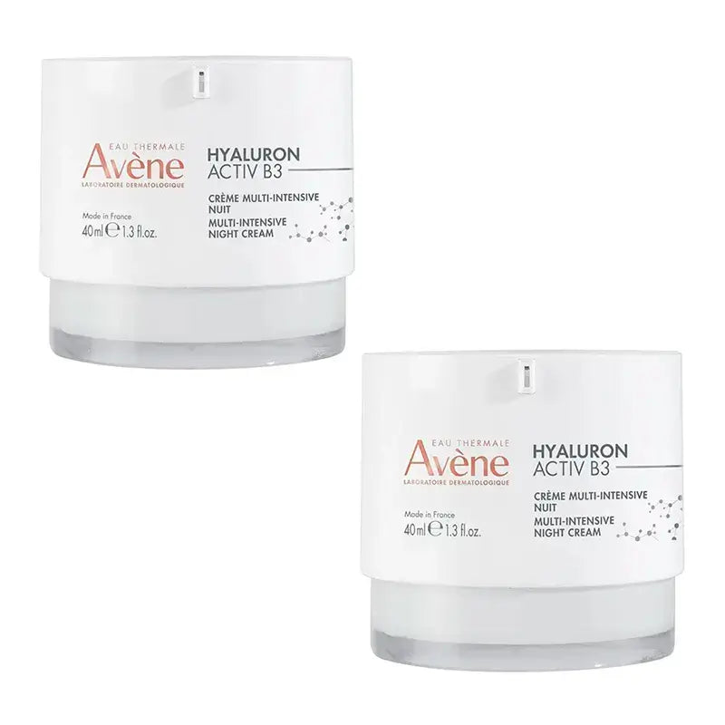 Avène Eau Thermale Hyaluron Activ B3 Crème de Nuit, Pack 2 x 40 ml
