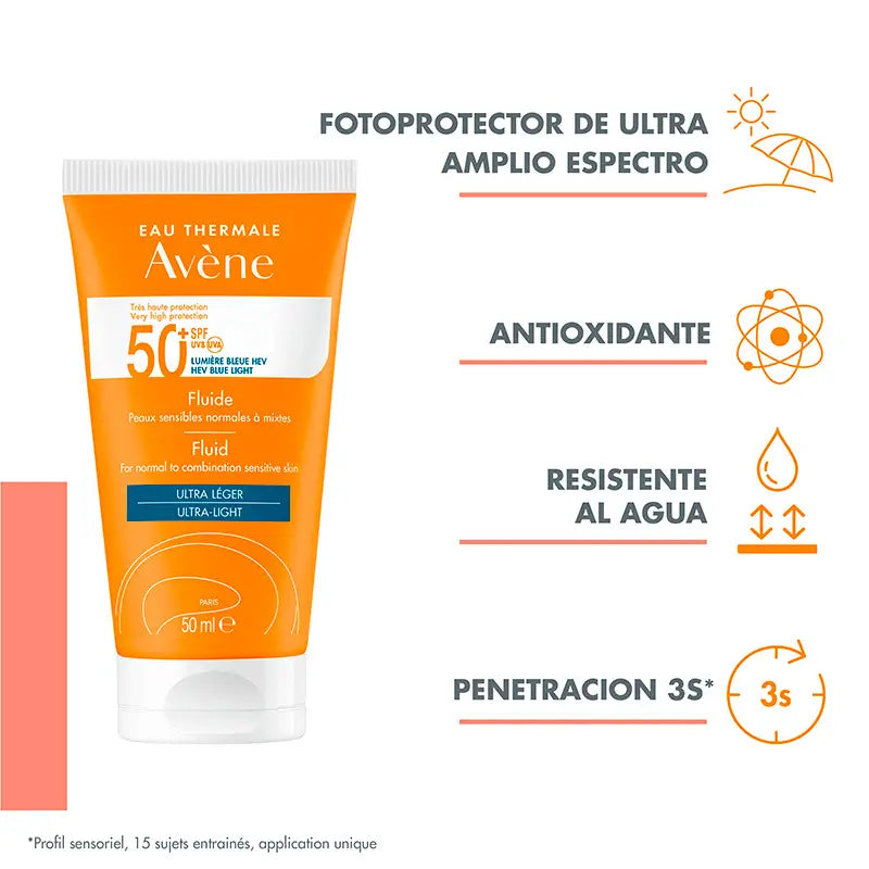 Avène Fluide Solaire SPF50+ 50 ml