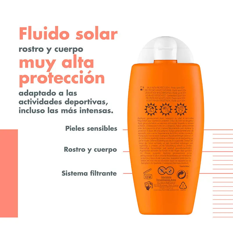 Avène Fluid Sport SPF50+ 100 ml