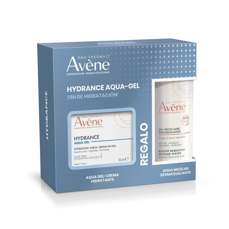 Avène Pack Hydrance Aqua Gel 50Ml + Eau Micellaire 100Ml Cadeau gratuit