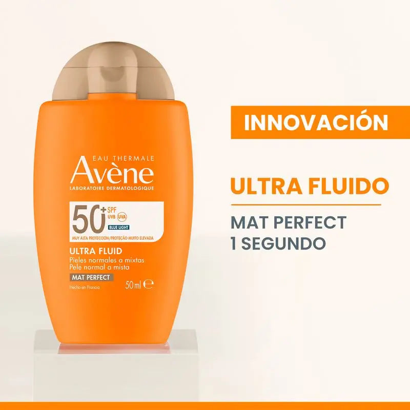 Avène Ultra Fluide Mat Parfait Avec Couleur Spf50+, 50 ml