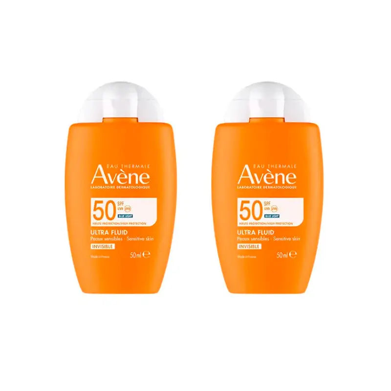 Avène Ultra Invisible Fluid Spf50, 2X50 Ml